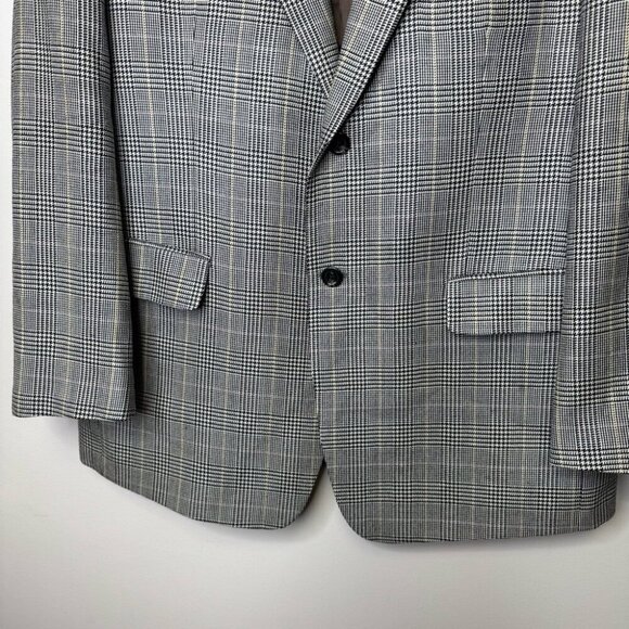 Lauren Ralph Lauren Men’s Glen Plaid 100% Silk Sport Coat Blazer Size 42 S - Picture 2 of 15